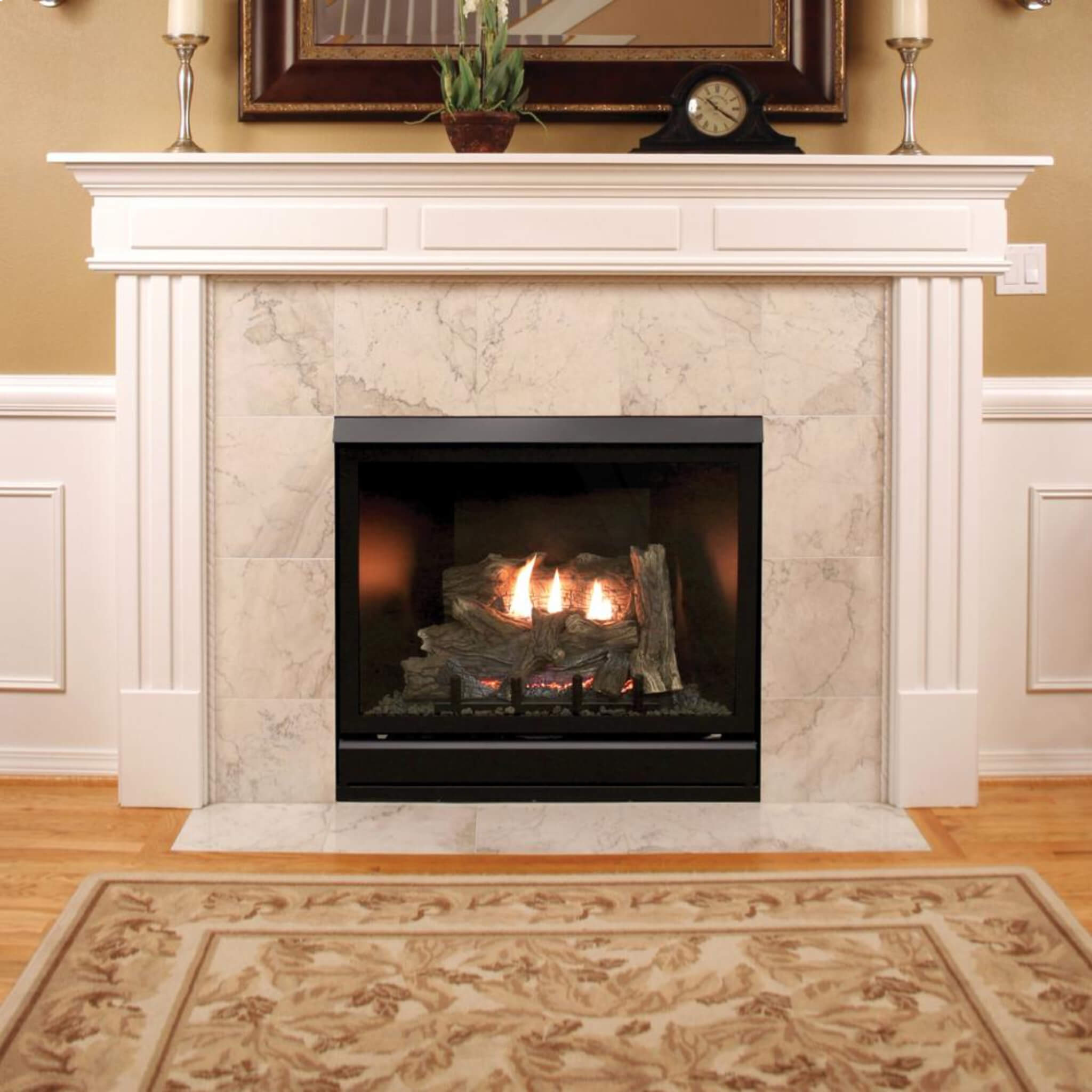 White Mountain Hearth Tahoe Clean Face Direct Vent Deluxe Fireplace With Millivolt Control And On/Off Switch [DVCD32FP30N/P] (SAK72051)
