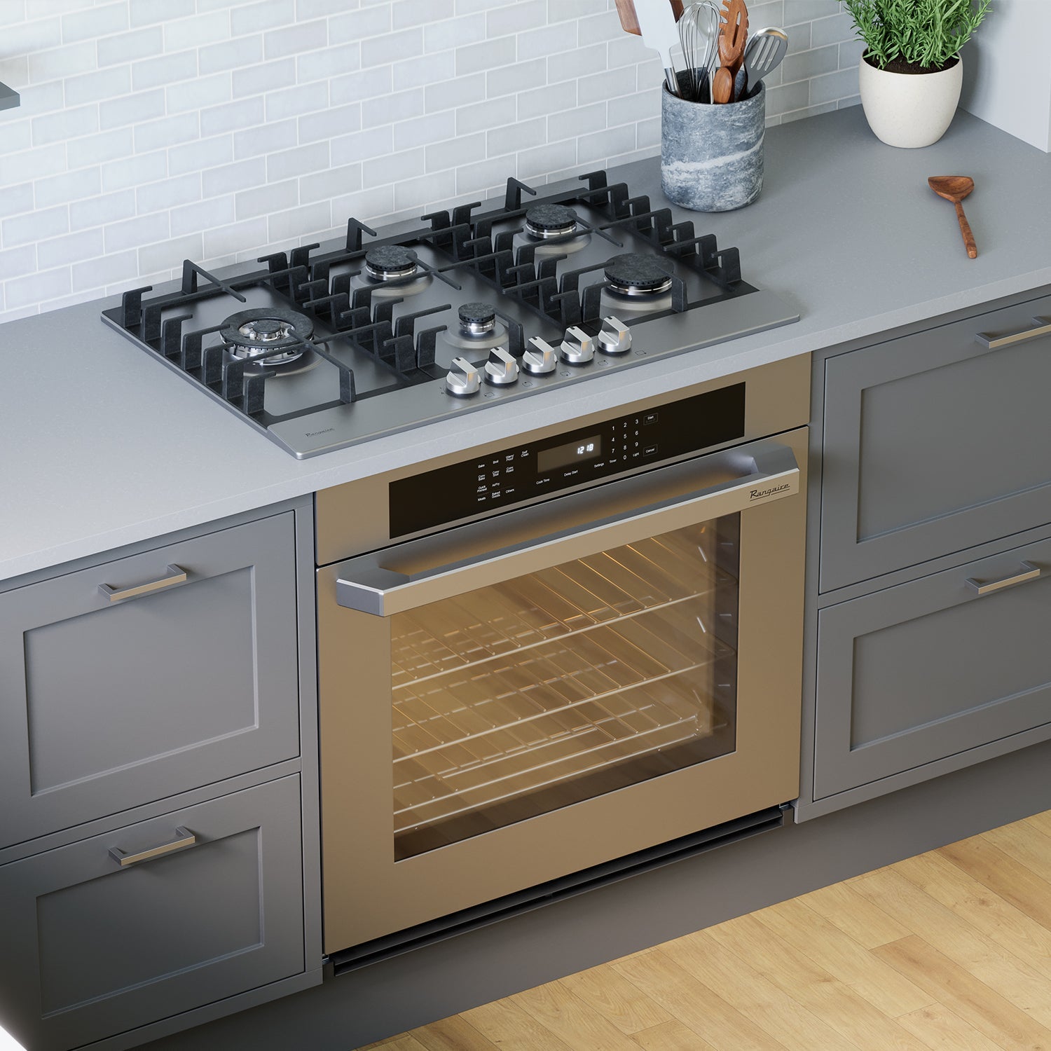 Rangaire 30" Single Electric Wall Oven Self-cleaning Air Fry True Convection Stainless Steel RWOS301GS