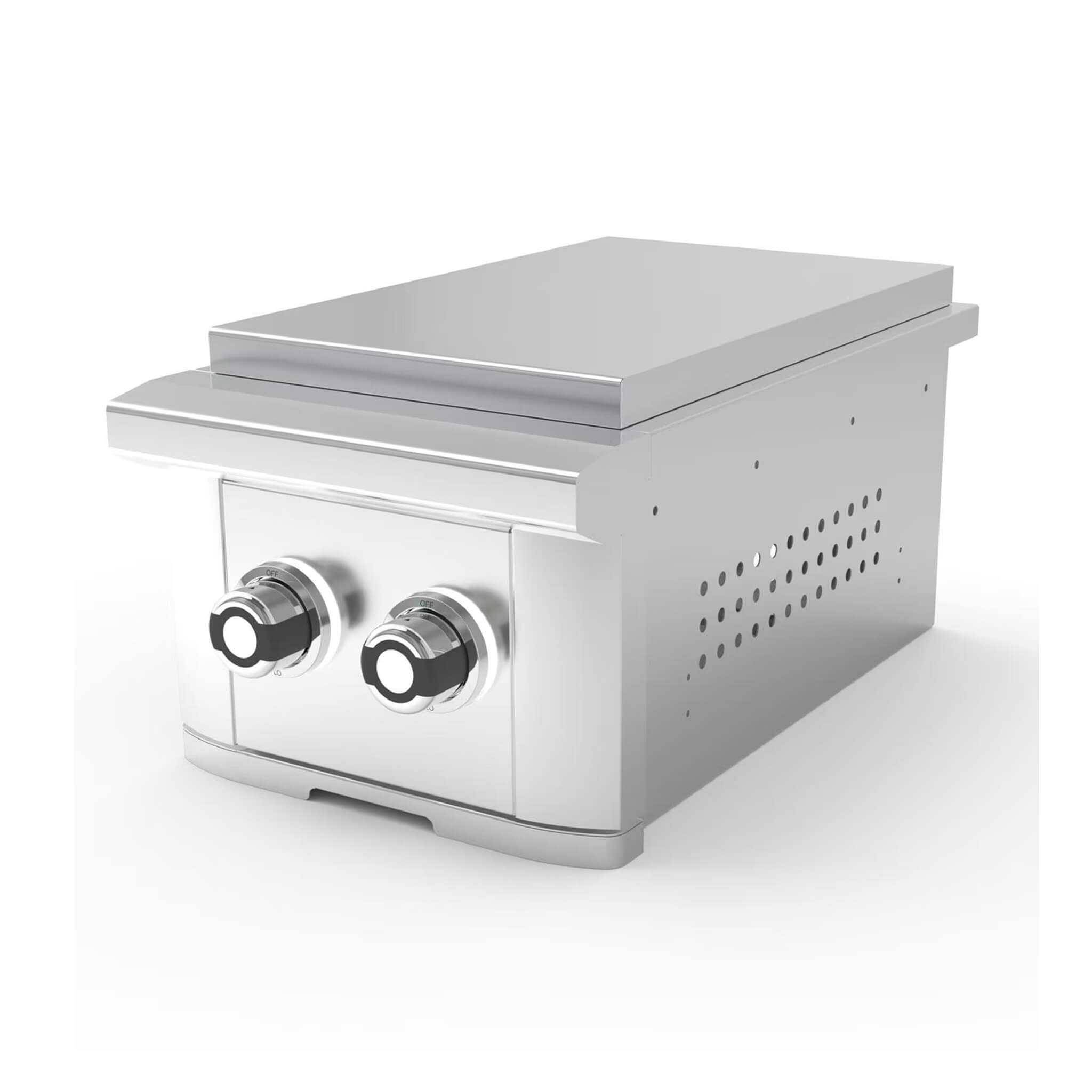 Wildfire Outdoor Living Ranch Pro 14-Inch Stainless Steel Double Side Burner [WFDBLSBRN-BSS/SS] (SAK64352)