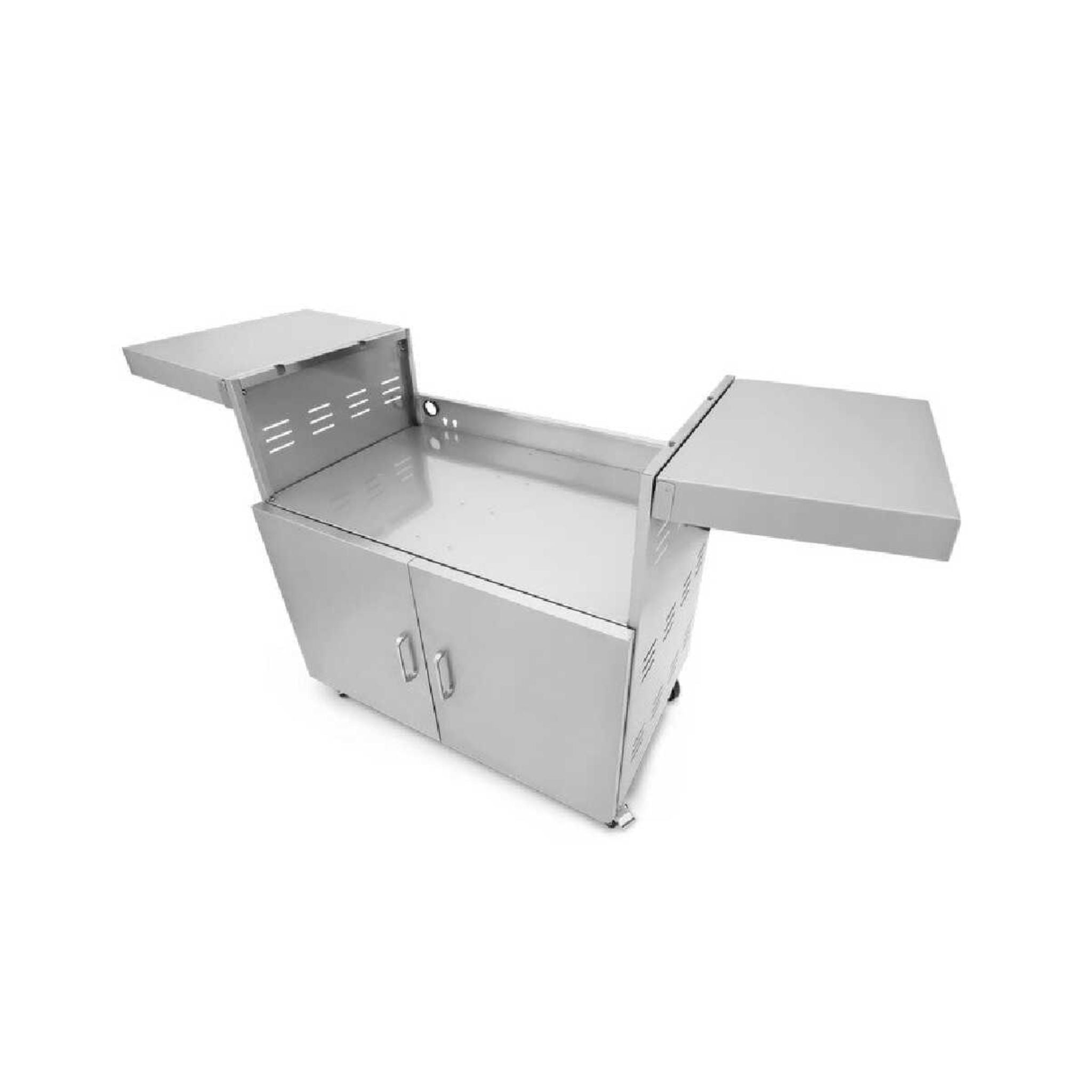 Wildfire Outdoor Living Stainless Steel Outdoor Grill Cart With Propane Tank Slide Out Door (SAK71546)