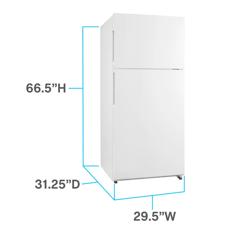 Avanti Frost-Free Apartment Size Refrigerator, 18.0 cu. ft.