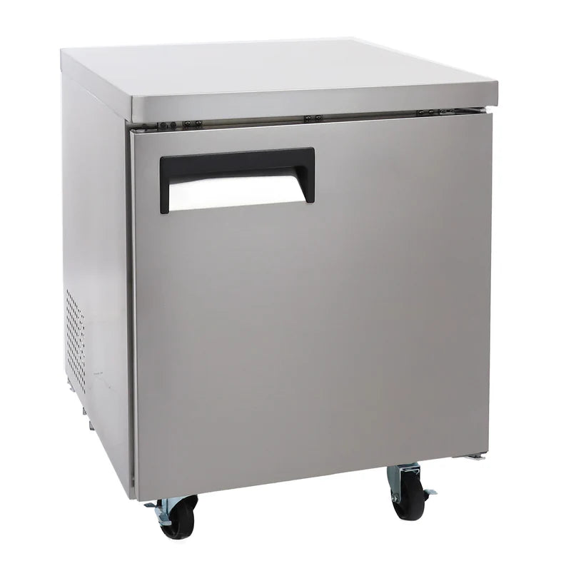 U-Star Undercounter Freezer, Single Solid Door, 6.3 cu ft Capacity, in Stainless Steel