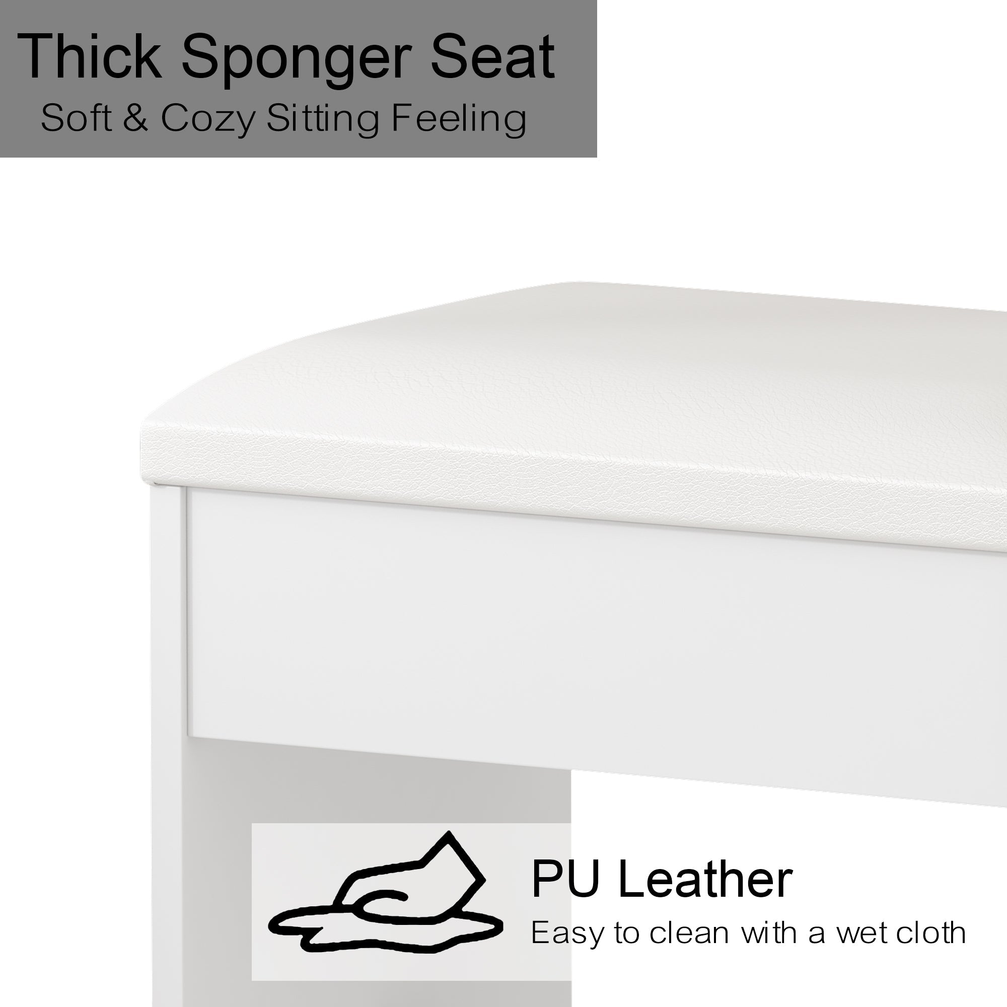 Vektaya US-VD008 Bedroom Makeup Vanity desk with LED Mirro, 15 Drawers